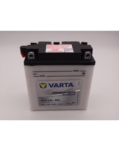 Varta 6N11A-3A baterie moto, scuter, atv 6V 11Ah 80A cod 012014008